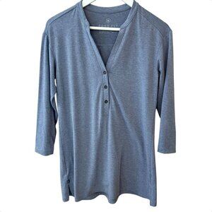 Free Fly Bamboo Flex Performance Henley Shirt Women's size S